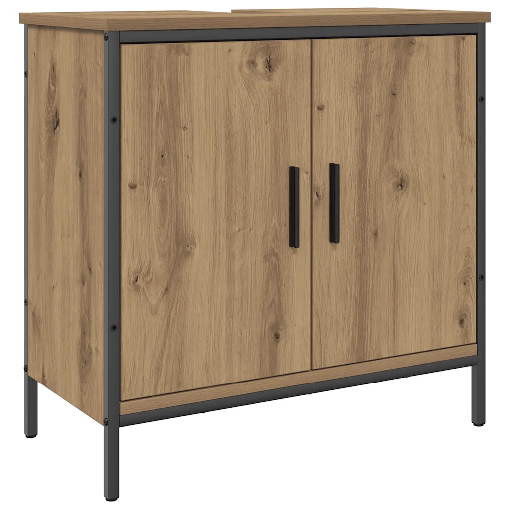 Mobile Sottolavabo-Armadietto da bagno Rovere 60x30x60 cm Legno Multistrato