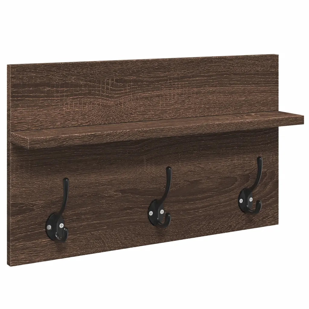 vidaXL Set Mobili da Ingresso 4 pz Rovere Marrone in Legno Multistrato