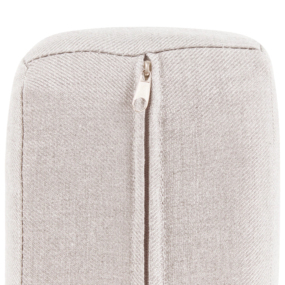 Set di copricuscini da giardino da seduta beige chiaro cuscini da esterno