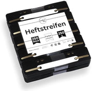 Linea perfetta - 250 non strisce (10x25 pezzi), nero, plastica riciclabile, Made in Germany