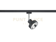 DUOLINE LEON SPOT ORIENTABILE METALLO NERO L. 11CM 1 LUCE ATTACCO GU10 PER SISTEMA BINARIO