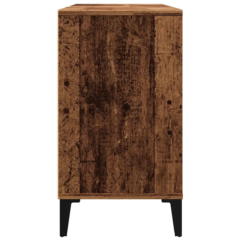 Mobile Lavabo | Armadio Lavabo Legno Antico 80x33x60 cm in Legno Multistrato