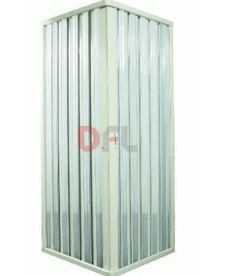 BOX DOCCIA A DUE PORTE PVC BIANCO CM. 80x80 - H 185 ARREDO BAGNO