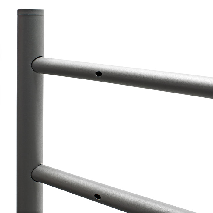 Telaio di supporto per cassetta postale doppia autoportante, verniciato a polvere antracite