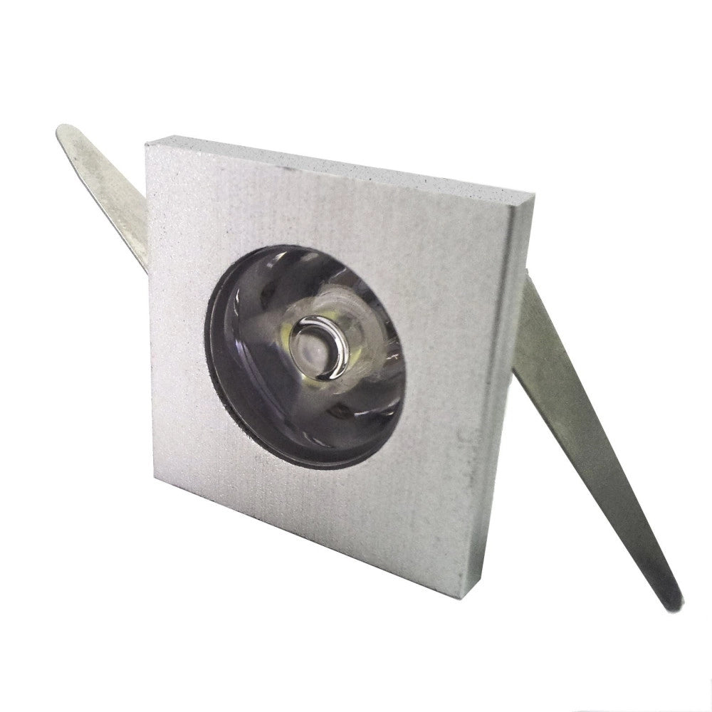 Trade Shop - Punto Luce Faretto Led Incasso 1 Led 1w Luce Calda 220v Cielo Stellato Quadrato -