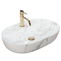 Lavabo Da Appoggio Rea Aura 61 Marmo Shiny