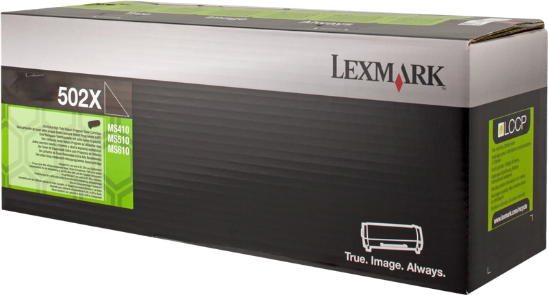 ORIGINAL Lexmark toner nero 502X 50F2X00 ~10000 Seiten cartuccia di stampa riutilizzabile