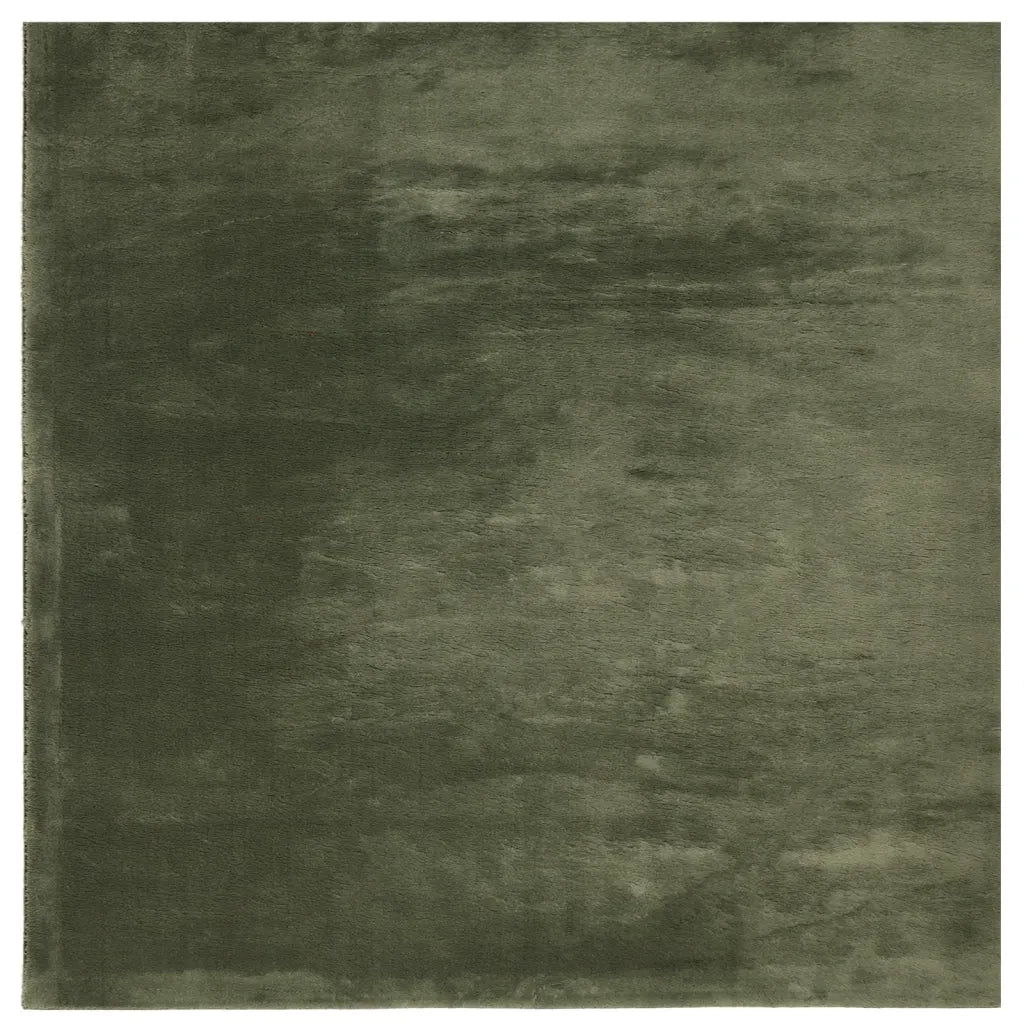 Tappeto Pelo Corto HUARTE Morbido Lavabile Verde Bosco 375101