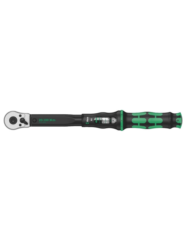 Chiave dinamometrica con cricchetto reversibile 3/8" 20-100 Nm WERA Click-Torque B 2