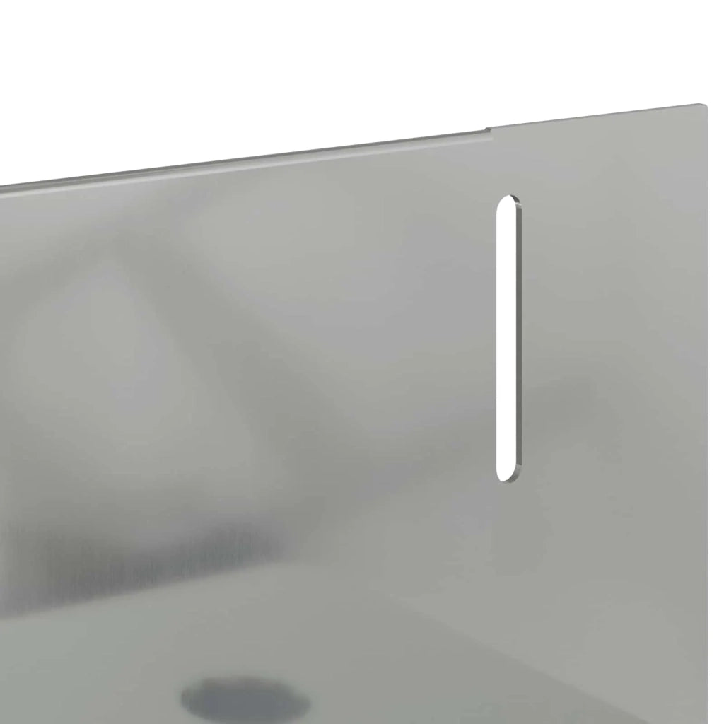 Bordura per Prato 30 pcs 102 x 4 x 4 cm Acciaio Argento 8008736