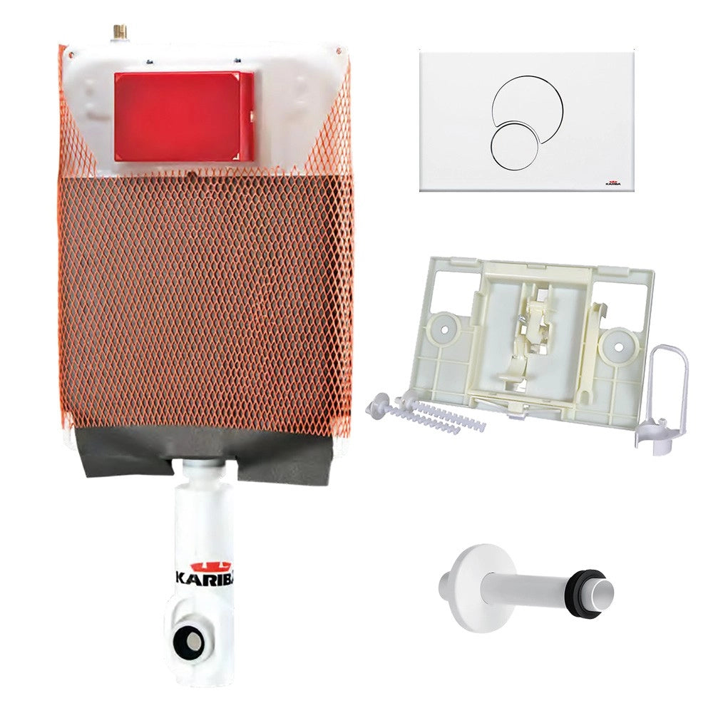 CASSETTA DI SCARICO WC INCASSO COMPLETA 'MONOLITH