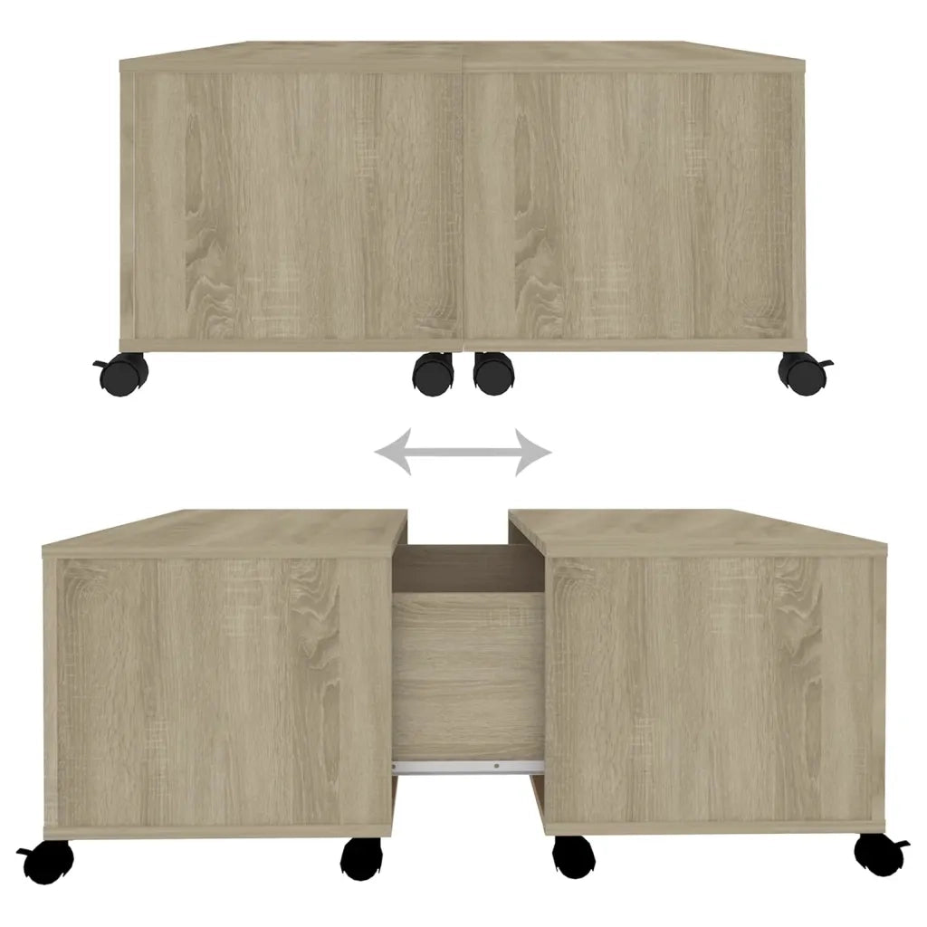Tavolino da CaffÃ¨ Rovere Sonoma 75x75x38 cm in Truciolato