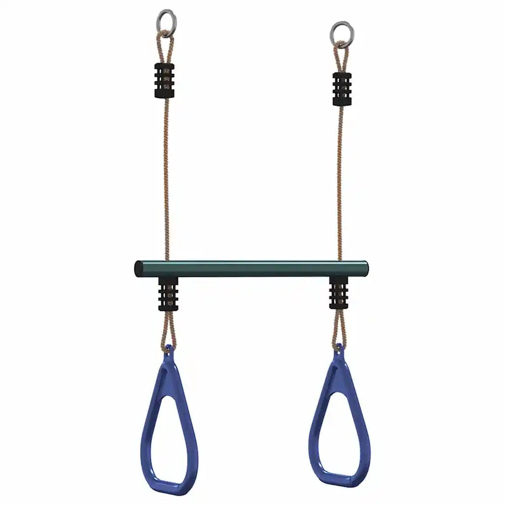 Barra Trapezio con Anelli per Bambini Blu e Verde in Acciaio CFW1503702