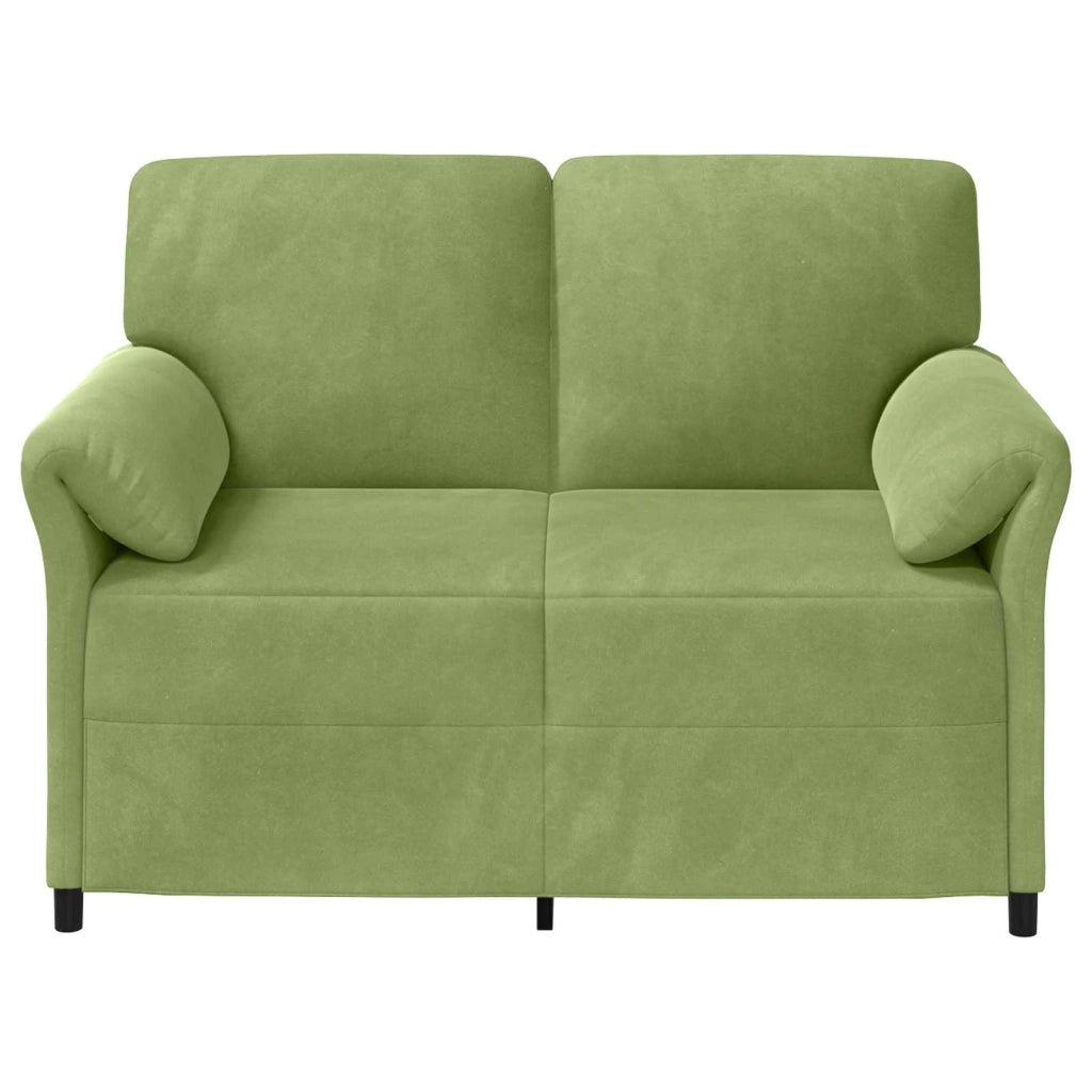 Divano a 2 Posti Verde chiaro 138 x 83 x 95 cm Velluto 42033942