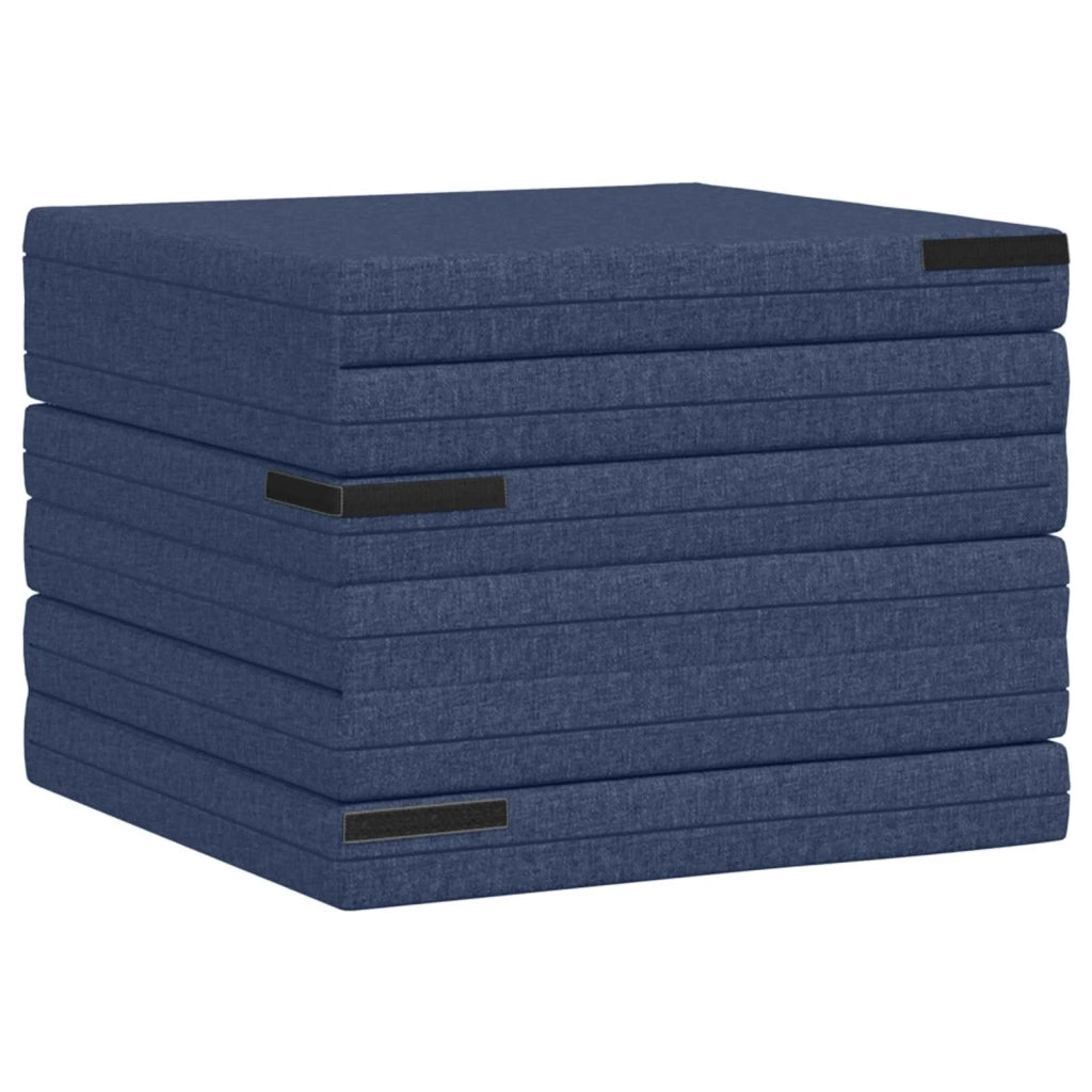 Divano Letto Pieghevole 140 x 67 x 45 cm Blu 900273