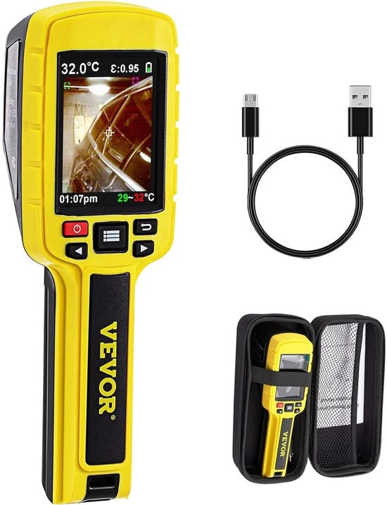 Camera infraros portatile con alta risoluzione e schermo LCD da 2,8 pollici per l'ispezione domestica e la sicurezza antincendio