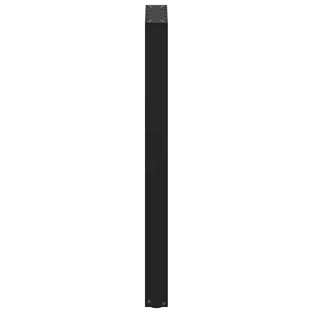 Set di 2 gambe moderne per tavolo da bar a forma di U 40 x 100-101 cm con piedini regolabili acciaio nero 02_0057468
