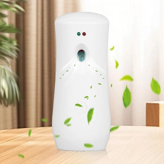 Dispensatore di profumo automatico - Rinfrescante l'aria - Timer - Spreminaio a pavimento/spreminaio a mano - Adatto per uso domestico/uffici - 90 x 90 x 212 mm