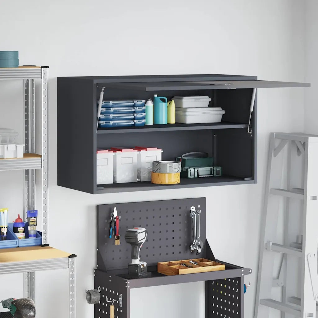 Armadio a muro per garage Antracite 90 x 40 x 53 cm 883262