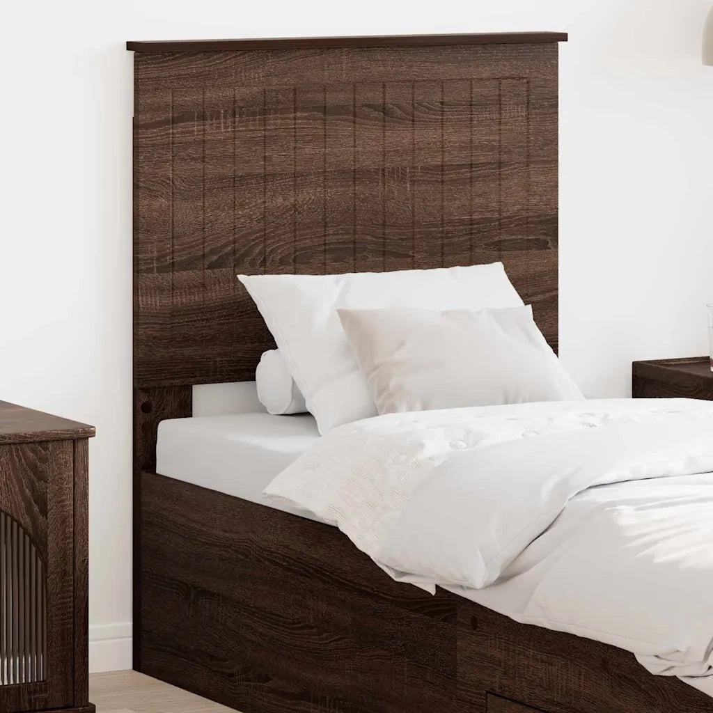 Testiera-Testata-Testiera Decorativa Rovere Marrone 75 cm Legno multistrato 616691