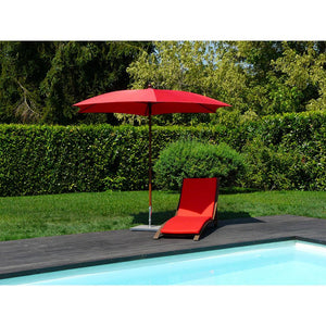 Ombrellone da Giardino Ø2,8 m Palo Ø35 mm in Alluminio Maffei Madera Rosso