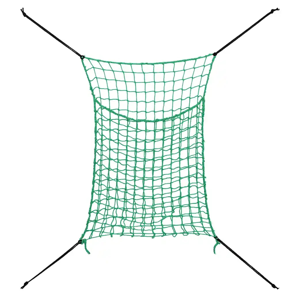 vidaXL Reti da Fieno 2pz Rettangolari Verdi 90x60 cm in PP