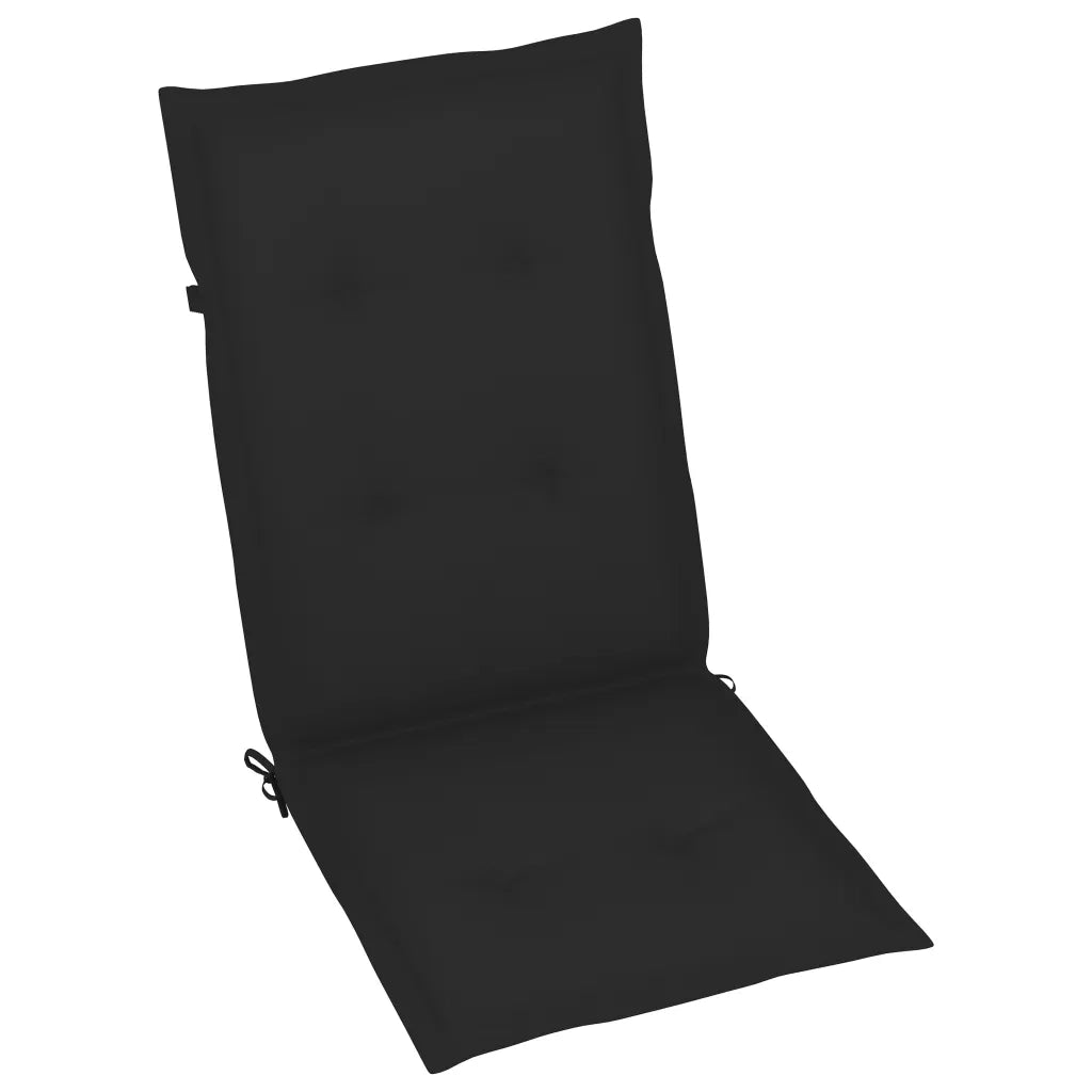 Sedie da Giardino Reclinabili 4 pz con Cuscini Massello Acacia 3065384