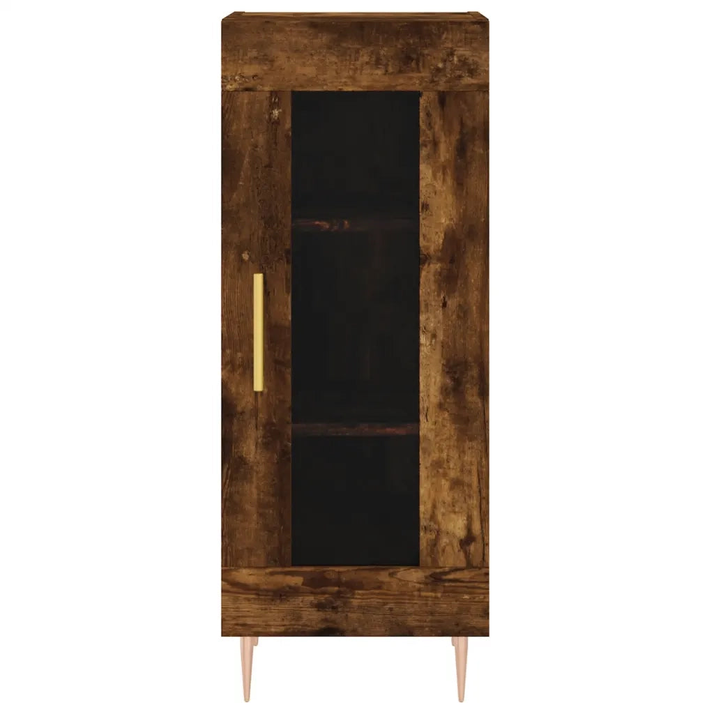 Credenza-Buffet-Armadio da cucina Rovere Fumo 34,5x34x90 cm in Legno Multistrato 358123