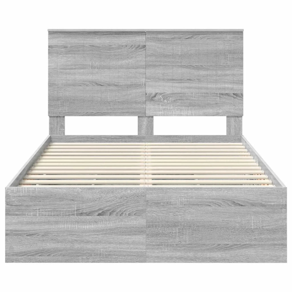 Struttura del letto con cassetto Grigio Sonoma 120 x 190 cm 3411143