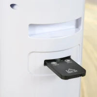 Ventilatore a Torre 45W a 3 Modalità e 3 Velocità con Timer da 12h, in ABS, Ø32 x 96A cm, Nero e Bianco