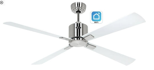 ECO NEO III 132, Ventilatore Acciaio Spazzolato WiFi senza Luce ,