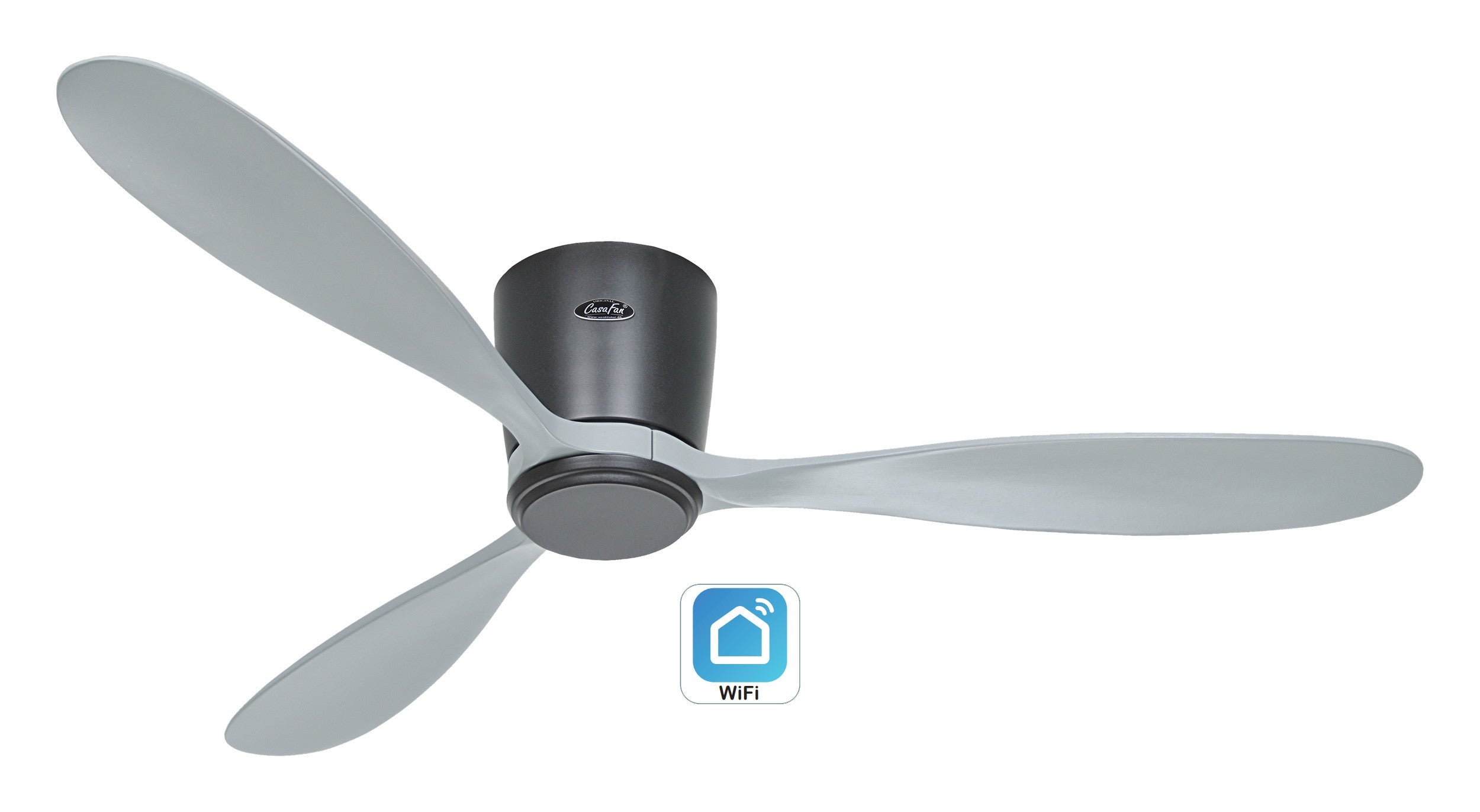 ECO PLANO WOOD 132, Ventilatore WiFi senza Luce, CasaFan
