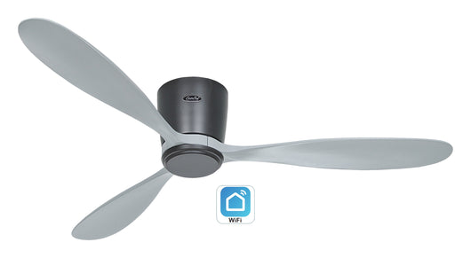 ECO PLANO WOOD 132, Ventilatore WiFi senza Luce, CasaFan