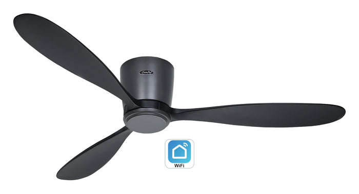 ECO PLANO WOOD 132, Ventilatore WiFi senza Luce, CasaFan