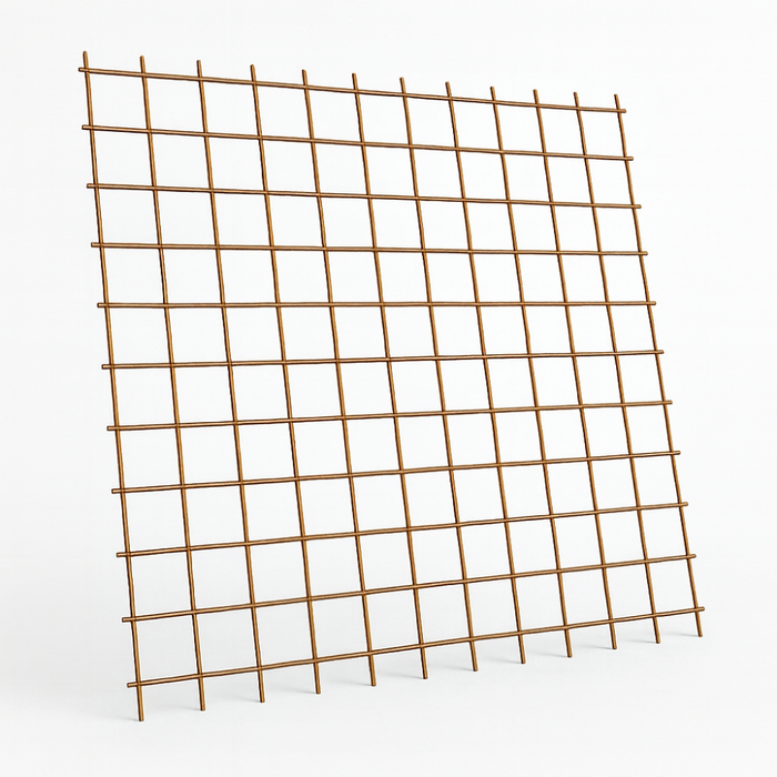 Set rete elettrosaldata ferro grezzo Ø 8 mm maglia 20 x 20 cm fogli 1,5 x 1 m *** pezzi 10 fogli, confezione 1