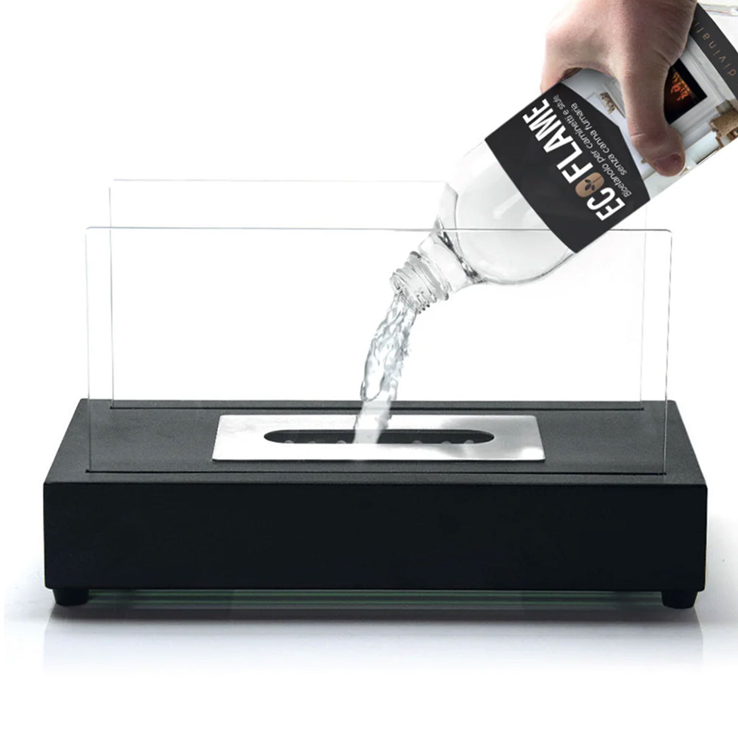 Ecoflame - Bioetanolo combustibile ecologico naturale per camini biocamini (12 bottiglie da 1L)