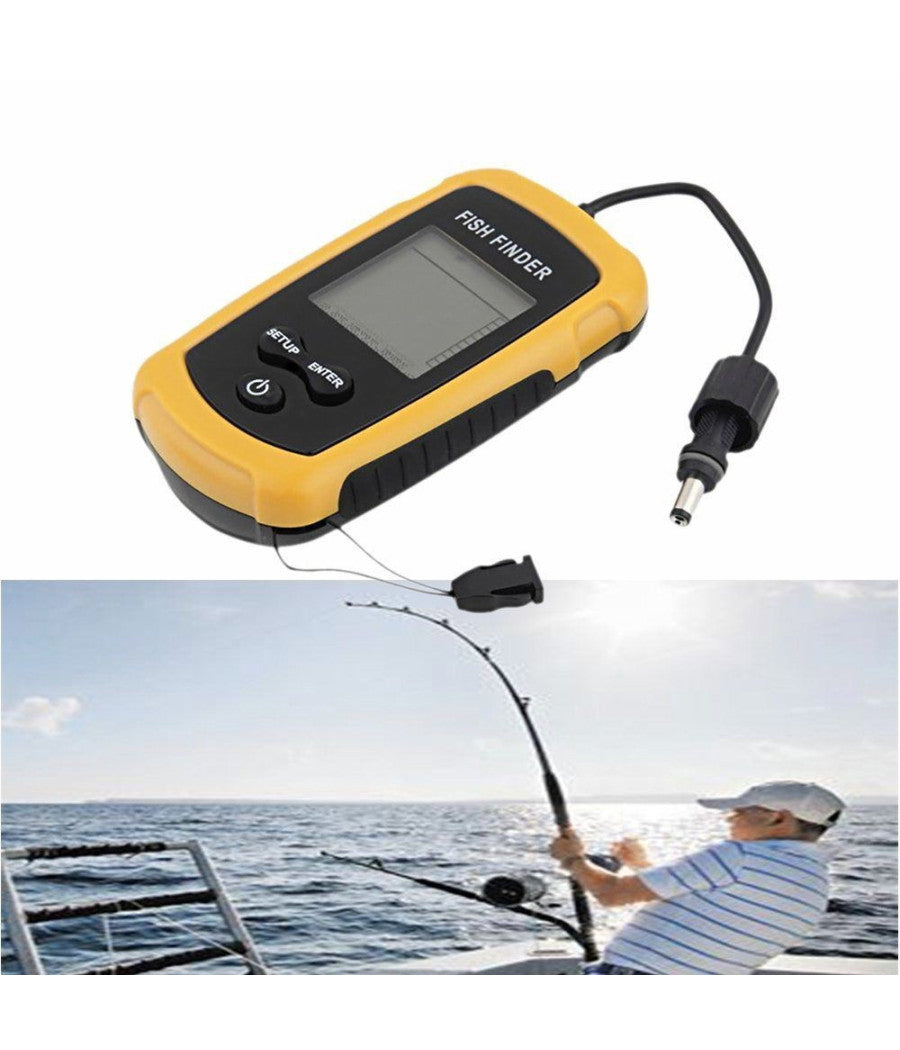 Ecoscandaglio Sonar Sonda Portatile Pesca Acqua Dolce Salata Cerca Pesci         