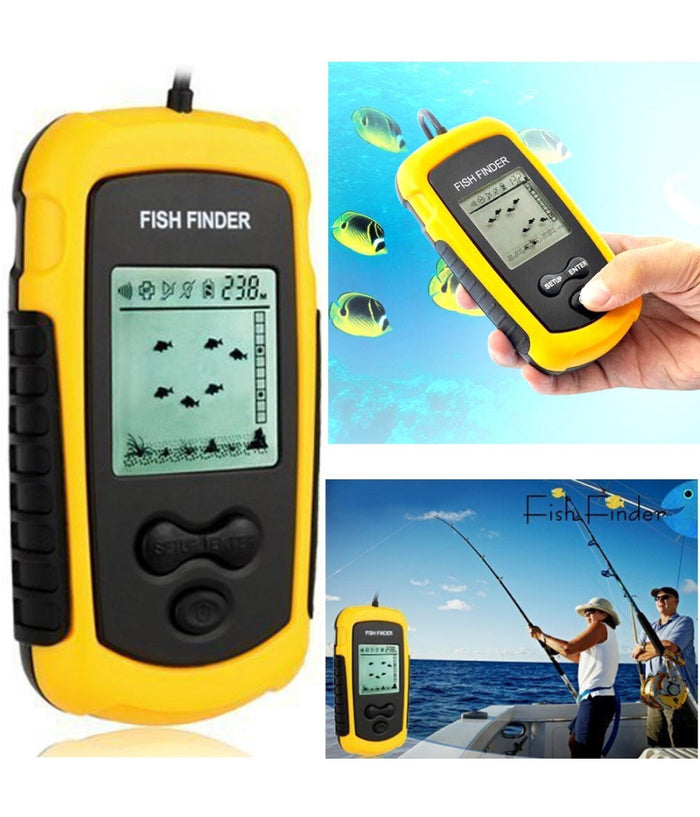 Ecoscandaglio Sonar Sonda Portatile Pesca Acqua Dolce Salata Cerca Pesci         