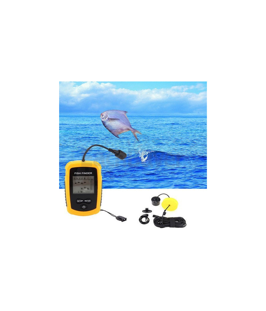 Ecoscandaglio Sonar Sonda Portatile Pesca Acqua Dolce Salata Cerca Pesci         