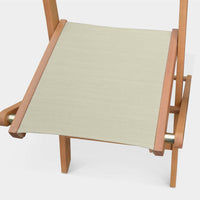 Set di 2 sedie da giardino pieghevoli in legno, grigio bruno