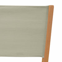 Set di 2 sedie da giardino pieghevoli in legno, grigio bruno