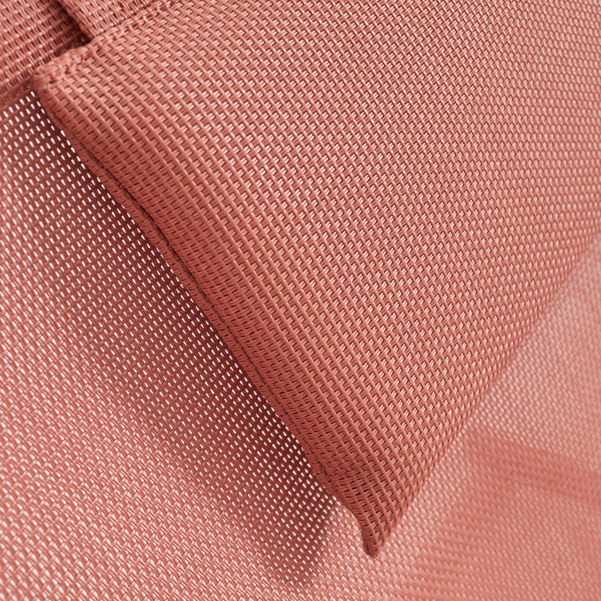 Set di 2 sedie sdraio in legno con cusino poggiatesta, terracotta