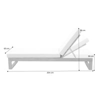 Set di 2 sdraio di legno di eucalipto multiposizione, verde kaki