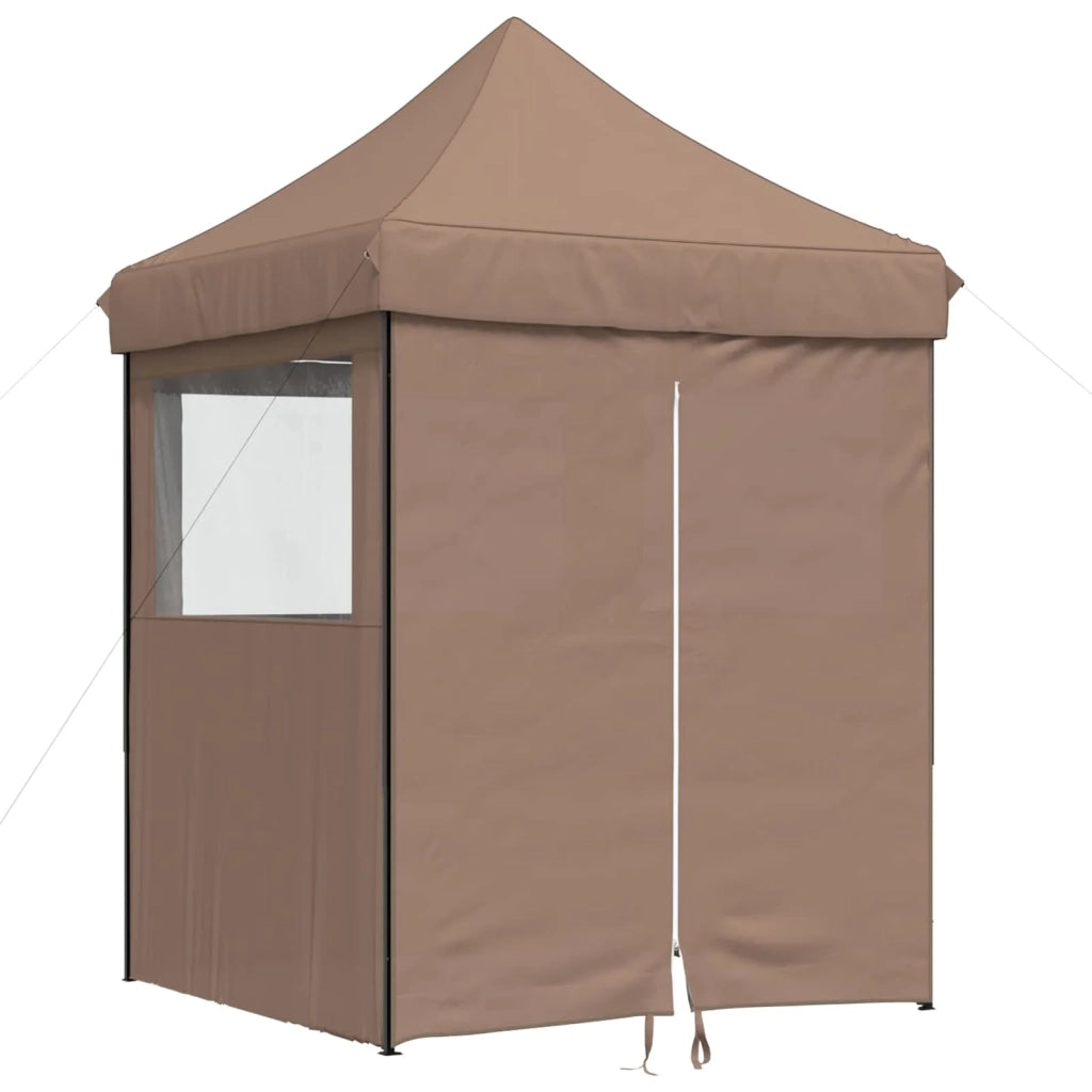 Tenda Party-Tenda da festa Marrone 200 x 200 x 306 cm Tessuto Oxford 813770