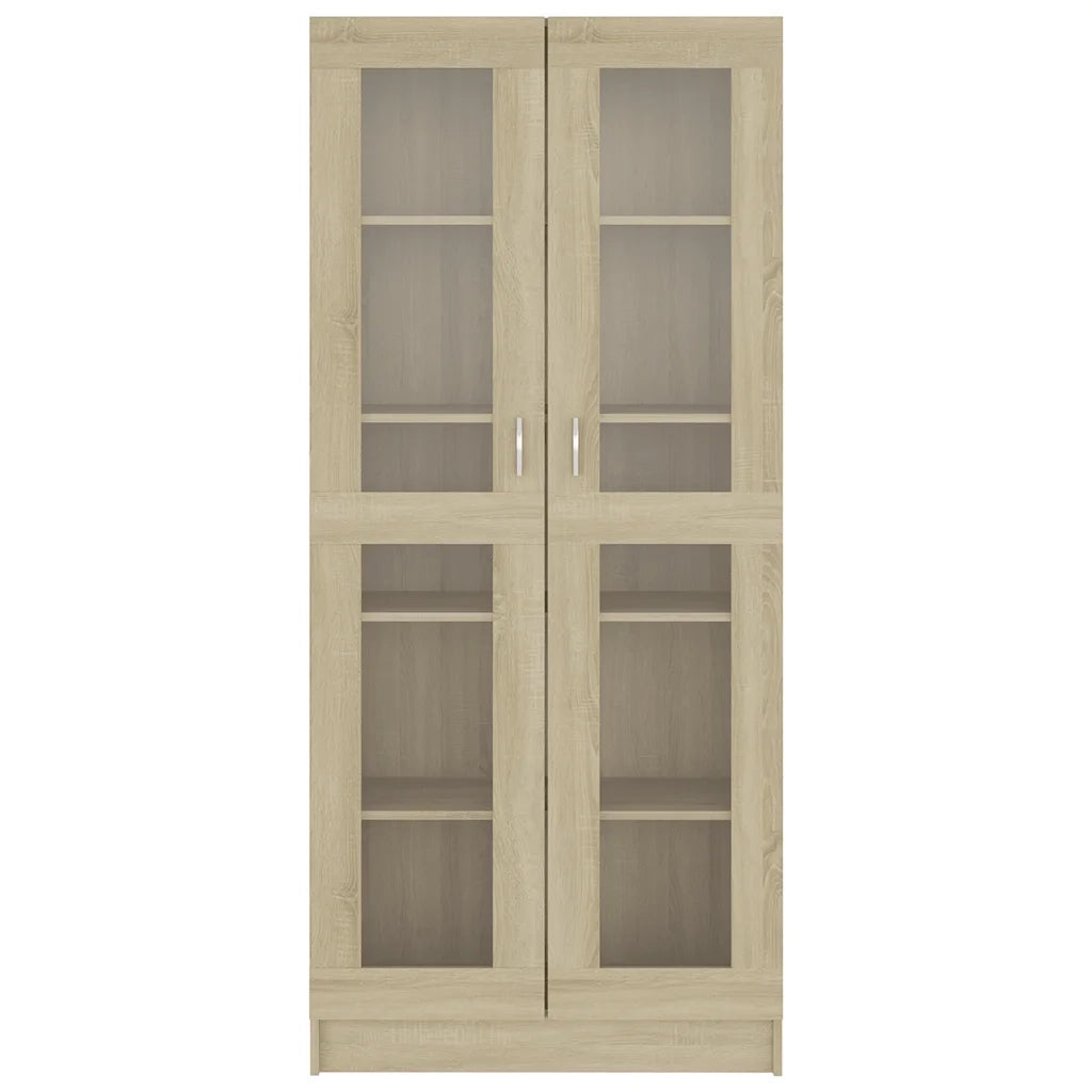 Armadietto Vetrina Rovere Sonoma 82,5x30,5x185 cm Multistrato CFW9131325