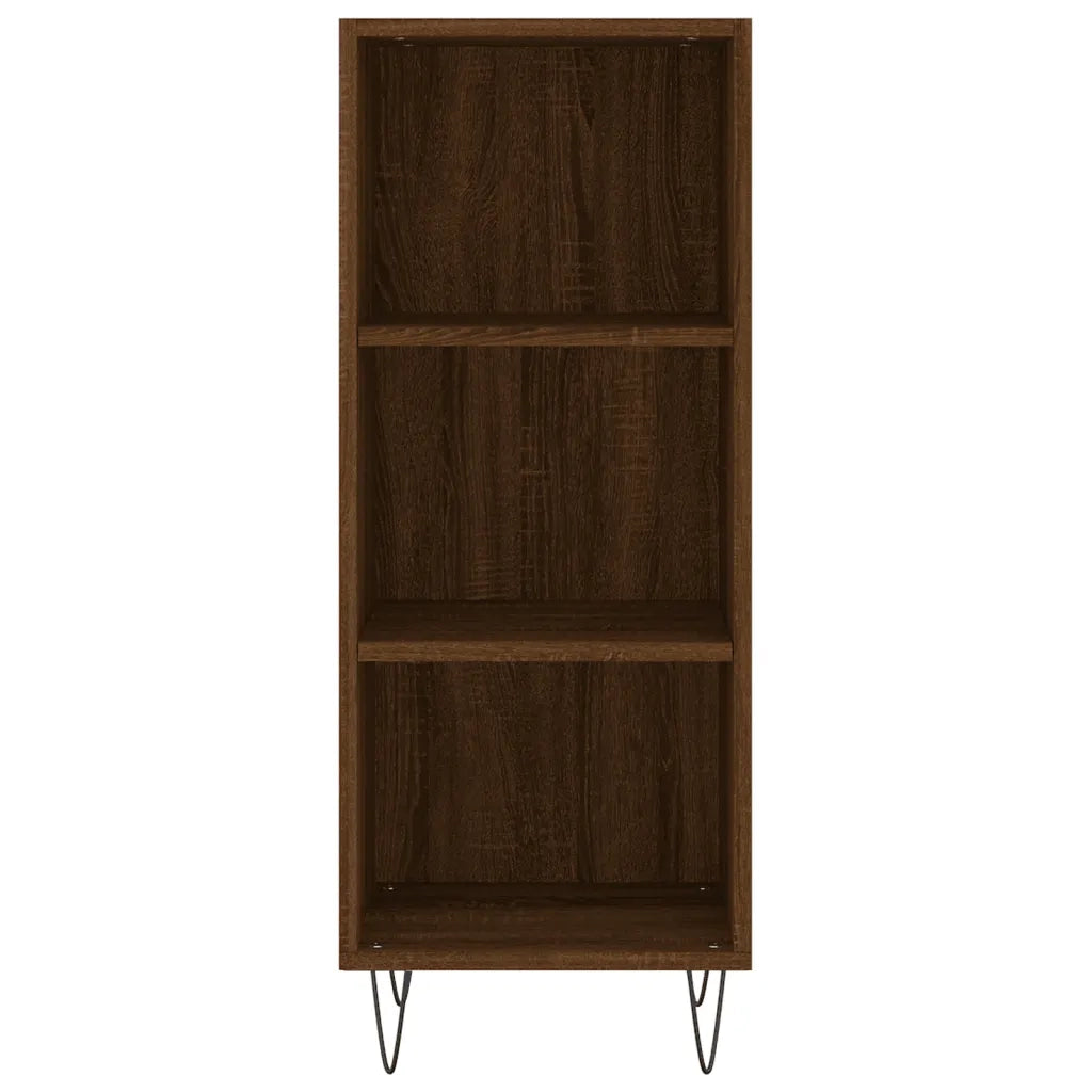 Credenza Rovere Marrone 34,5x32,5x90 cm in Legno Multistrato 828731
