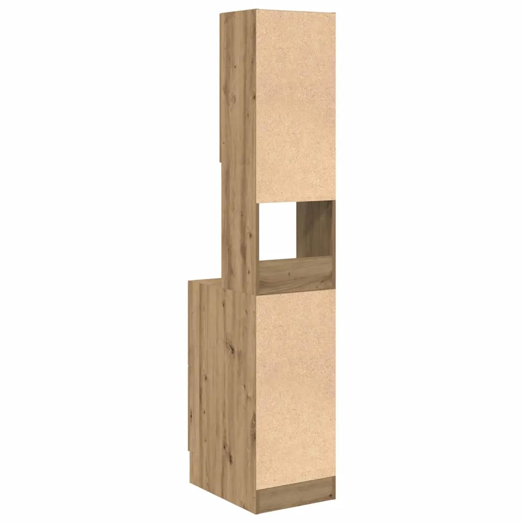 Credenza da cucina-Buffet-Armadio da cucina Rovere artigianale 32 x 50 x 180 cm