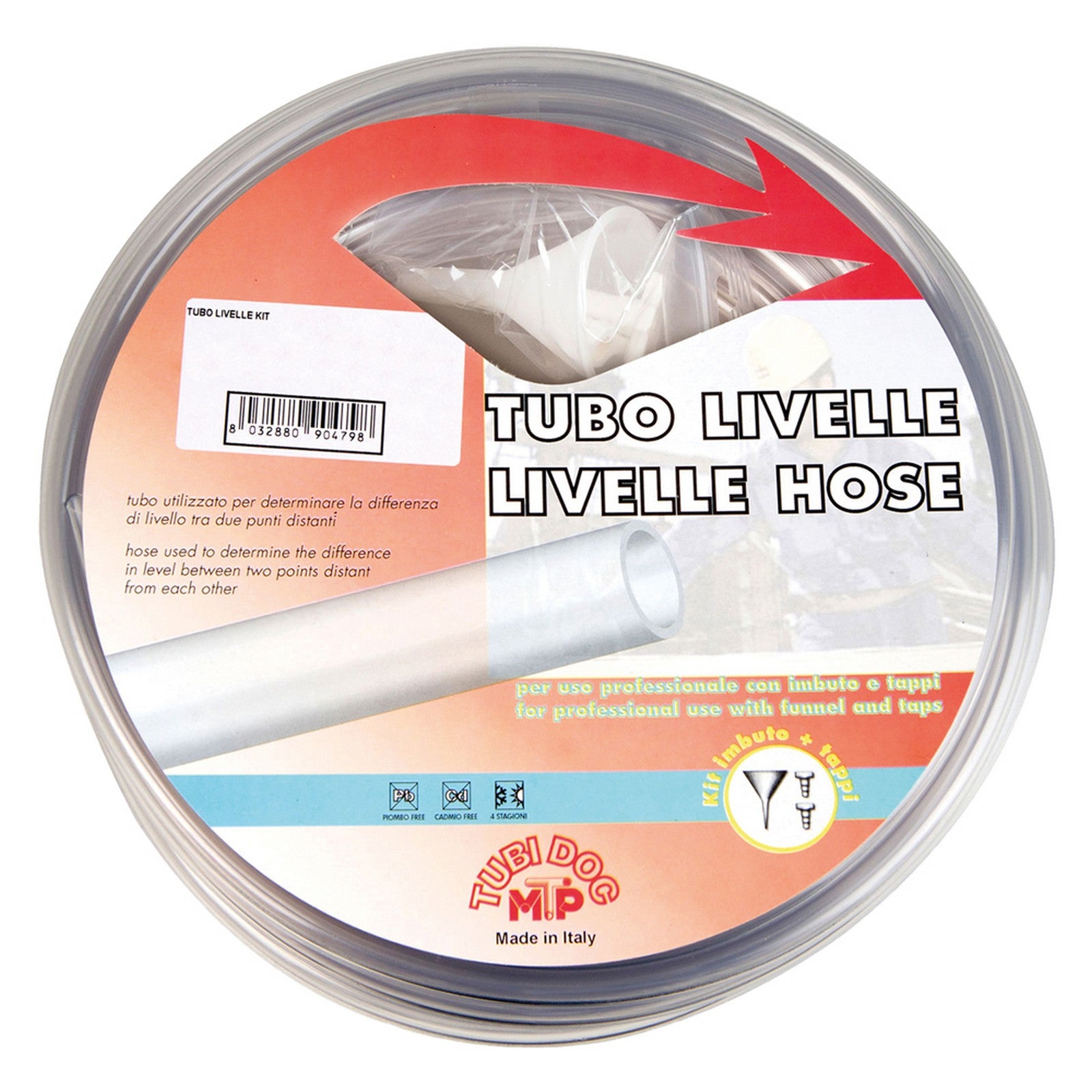 tubo per livello in kit ã¸ 8 x 12 mt 25 cod:ferx.101892nlm