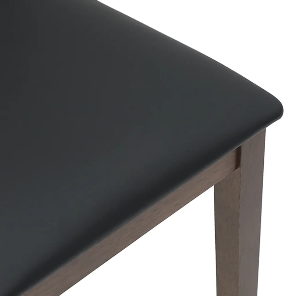 Sedie da Pranzo con Cuscini 2pz Marrone Legno Massello di Hevea 4102477