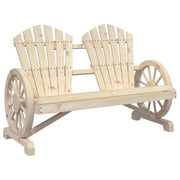 Sedia da Giardino Adirondack 2 Posti in Legno Massello di Abete CFW7413104
